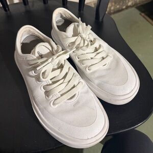 allbirds Off-White/Cream Canvas Sneakers